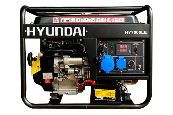 Máy phát điện Hyundai xăng HY7000LE (5.0-5.5KW-220V)